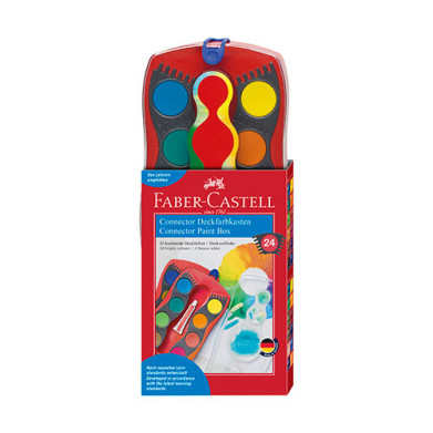 Faber-Castell Connector Watercolor Paint Box- 24ct   FC125031