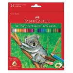 Faber Castell Triangular Colored EcoPencils- 24ct   FC9120524