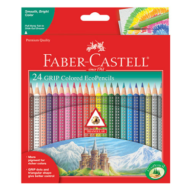 Faber Castell Grip Colored EcoPencils- 24ct  FC9121024