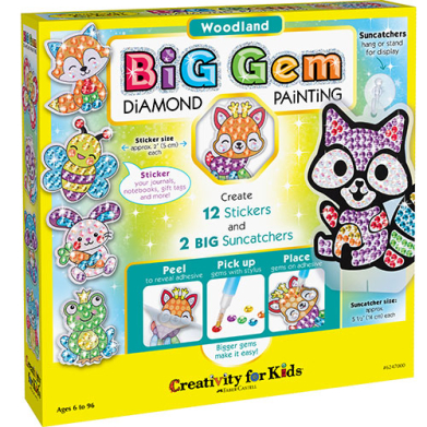 Faber Castell Creativity for Kids Big Gem Diamond Painting- Woodland  FC6247000