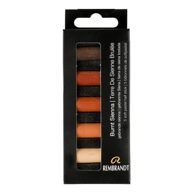 Rembrandt Soft Pastel 5 Half Stick Micro Set- Burnt Sienna