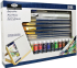 Royal Langnickel Essentials Acrylic Art Set with Large Flat Table Easel - 25pc  REA5504