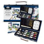 Royal Langnickel Essentials Acrylic Painting Wooden Box Set - 25pc RSET-ACR3000