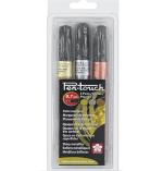 Sakura Pen-Touch Extra Fine Set Metallic Paint Markers- 3pc Set 42191