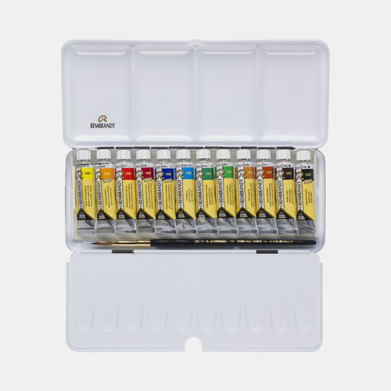 Rembrandt Professional Watercolor Tube Set / Metal Tin  -12x10ml -Special Effects    05830191