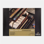 Rembrandt Professional Watercolor Pans Set  / Wooden Box -28 Half Pans + 7 Accessories   05840013