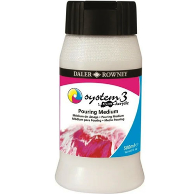 Daler Rowney System3 Fluid Acrylic Pouring Medium 16.9 oz  DR128500001