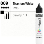 System3 Fluid Acrylic Titanium White -29.5ml Applicator Bottle 139029009