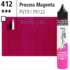 System3 Fluid Acrylics Process Magenta -29.5ml Applicator Bottle 139029412