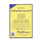 Masterson Sta-Wet Premier Palette Sponge 10" x 14.5" 3pk