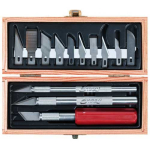 Excel Hobby Knife Set in Wooden Box  EX44382
