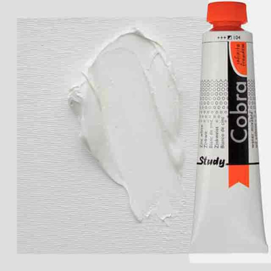 Royal Talens Cobra Study Water Mixable Oil Paint 40ml  Zinc White 104      - RT25051040