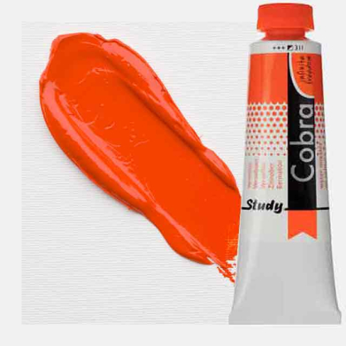 Royal Talens Cobra Study Water Mixable Oil Paint 40ml Vermillion 311 - RT25053110