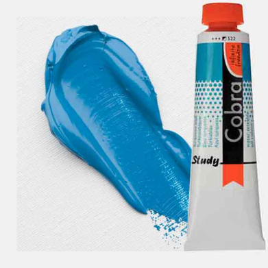 Royal Talens Cobra Study Water Mixable Oil Paint 40ml Turquoise Blue 522 - RT25055220