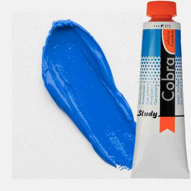 Royal Talens Cobra Study Water Mixable Oil Paint 200ml Primary Cyan 572 - RT25085720