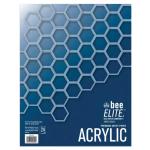 Bee Elite Premium Artist Acrylic Paper Pad- 11"x14" 140lbs 24 sheets, BEE-42147T