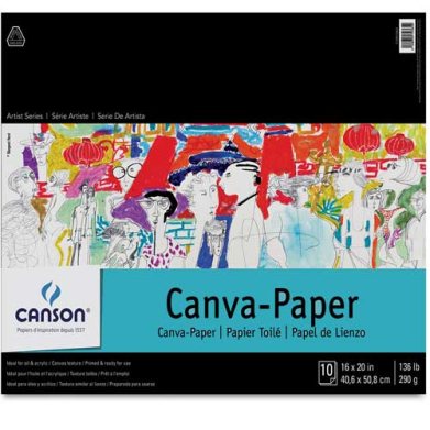 Canson Artist Canva-Paper Pad 16x20 10sheets C100510843