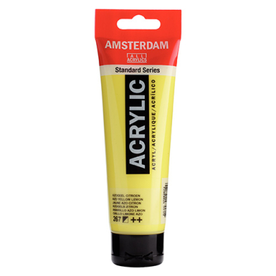 Royal Talens Amsterdam Acrylic Paint - (0.7oz/20ml) Azo Yellow Lemon RT17042670