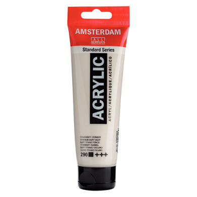 Royal Talens Amsterdam Acrylic Paint - (0.7oz/20ml) Titanium Buff Deep RT17042900