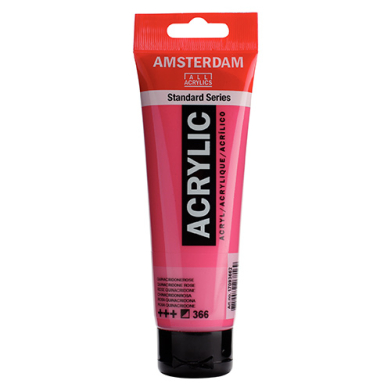 Royal Talens Amsterdam Acrylic Paint - (0.7oz/20ml) Quinacridone Rose RT17043660