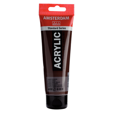 Royal Talens Amsterdam Acrylic Paint - (0.7oz/20ml) Burnt Umber RT17044090