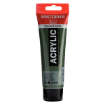 Royal Talens Amsterdam Acrylic Paint - (0.7oz/20ml) Olive Green Deep RT17046220