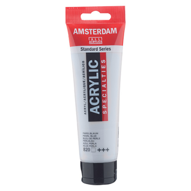 Royal Talens Amsterdam Acrylic Paint - (0.7oz/20ml) Pearl Blue RT17048200