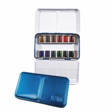 Yasutomo Niji Artist Watercolors Essential Set- 12ct