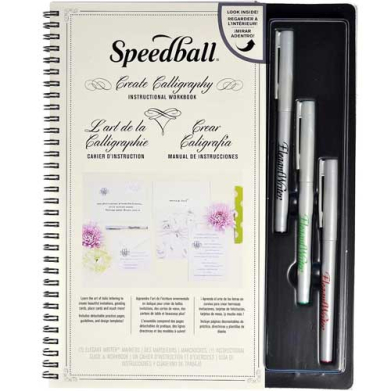Speedball Elegant Writer Create Calligraphy Instructional Workbook Kit