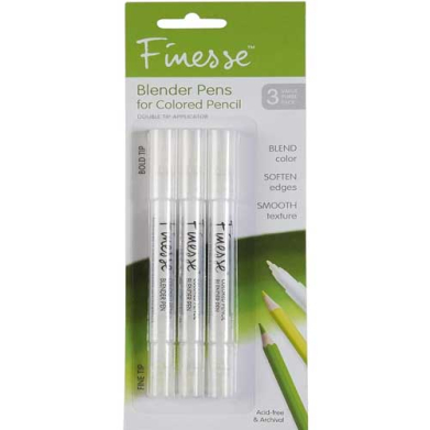 Finesse Colored Pencil Blender- 3pk