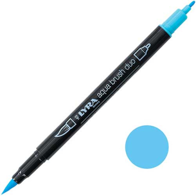 Lyra Aqua Brush Duo Marker Light Turquoise  LYL6520054