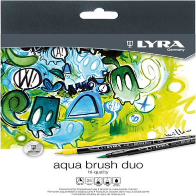 Lyra Aqua Brush Duo Marker 24ct Box Set  LYL6521240