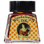 Winsor & Newton Dye-Based Drawing Ink - Orange WN1005449