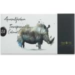 FineTec Aquarellfarben Transparent Watercolors 24Pan Set  FTLT24