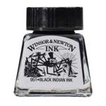 Winsor & Newton Dye-Based Drawing Ink - Black-Indian WN1005030