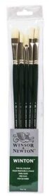 Winsor & Newton Winton Hog Bristle Long Handle Brush Set 5PK  WN5990606