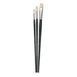 Winsor & Newton Winton Hog Bristle Long Handle Brush Set#1 -3PK  WN5990608