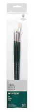 Winsor & Newton Winton Hog Bristle Long Handle Brush Set#2 -3PK  WN5990609