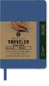 Pentalic Traveler Pocket Journal 4" x 6" - (160 Pages, 74lb) Ruled, Demin Blue