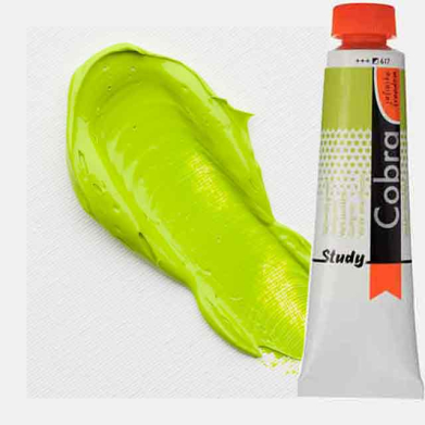 Royal Talens Cobra Study Water Mixable Oil Paint 200ml Yellowish Green 617 - RT25086170