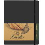 Pentalic Traveler Pocket Journal 4" x 6" - (160 Pages, 74lb) Ruled, Deep Gray