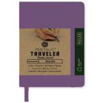 Pentalic Traveler Pocket Journal 4" x 6" - (160 Pages, 74lb) Ruled, Orchid