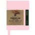 Pentalic Traveler Pocket Journal 4" x 6" - (160 Pages, 74lb) Ruled, Pale Pink