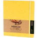 Pentalic Traveler Pocket Journal 6" x 8" - (160 Pages, 74lb) Sketch, Yellow Gold