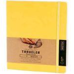 Pentalic Traveler Pocket Journal 3" x 4" - (160 Pages, 74lb) Sketch, Yellow Gold