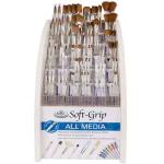 Royal Langnickel Soft Grip Short Handle Brush Assortment with Display Rack   ***DROP SHIP ONLY- on approved accounts -CALL FOR DETAILS***   ASSG-SH4-3