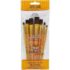 Royal & Langnickel Crafters Choice Rubber Grip Brush Set - (7 Pieces) Synthetic Camel Shaders / Flats  RCC 403