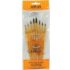 Royal & Langnickel Crafters Choice Rubber Grip Brush Set - (8 Pieces) Synthetic Camel Rounds  RCC 412