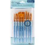 Royal & Langnickel Crafters Choice Rubber Grip Brush Set - (15 Pieces) Golden Talkon Variety  RCC 601