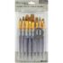 Royal & Langnickel Crafters Choice Rubber Grip Brush Set - (15 Pieces) Brown Talkon Variety  RCC 602